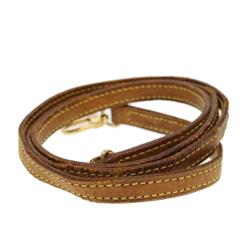 LOUIS VUITTON Shoulder Strap Leather 43.3"